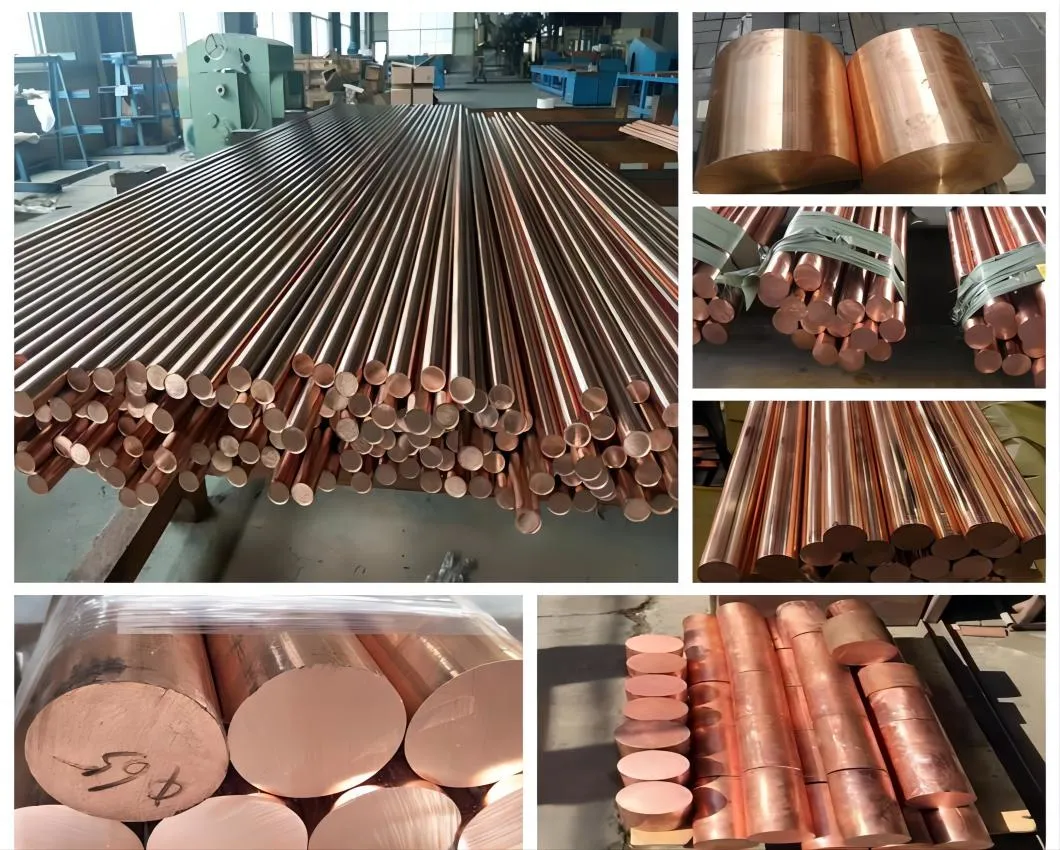 High Quality C11600 C17200 Copper Round Alloy Brass Rod Bar for Industrial