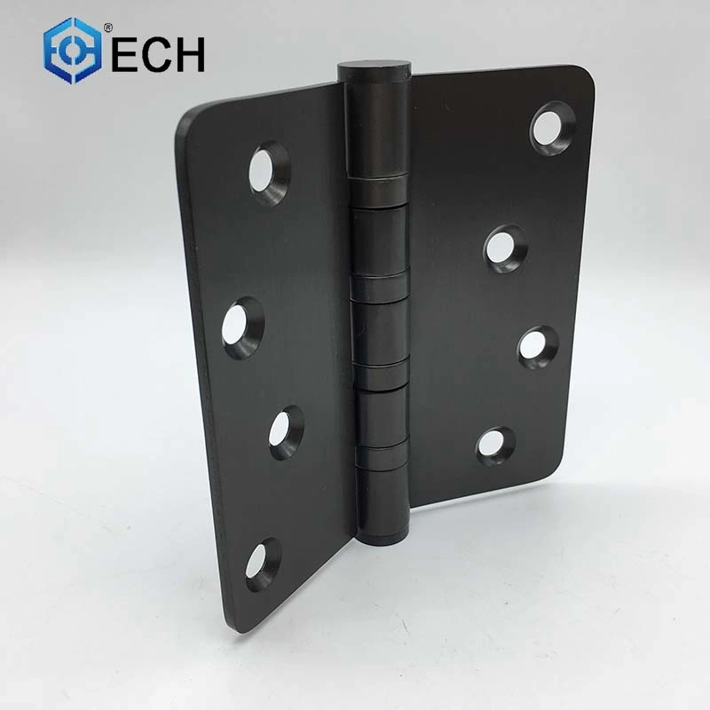 4 3 Inch Radius Stainless Steel Black Round Square Door Butt Hinge