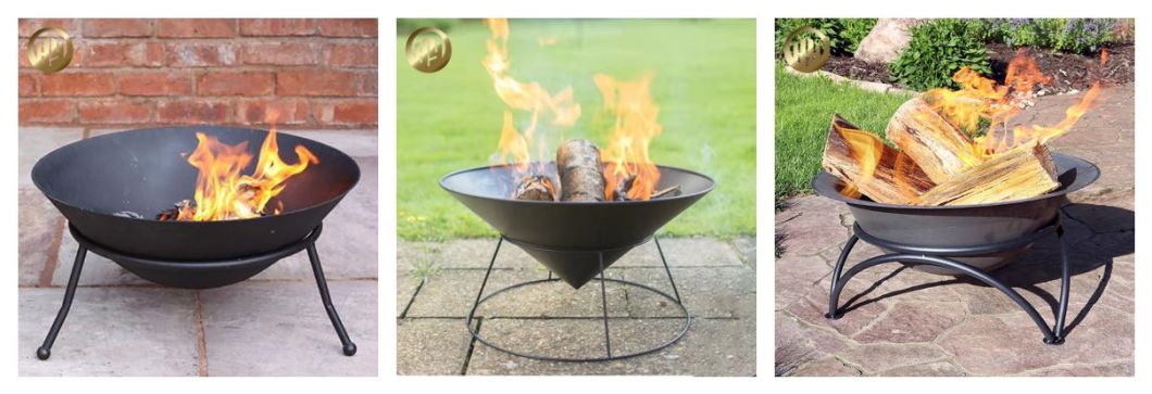 Distinctive Steel Round Metal Raised Barbecue Warming Heater Fire Pit