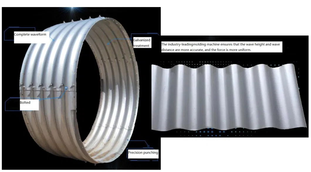 Steel Corrugated Galvanized Culvert Conform to Aashto Standards