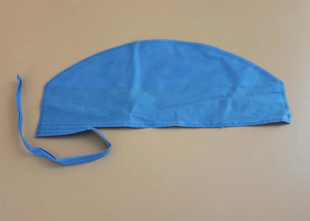 Box-Packed Disposable Surgical Head Cover Spunlace Surgeon Spunlace Round Cap