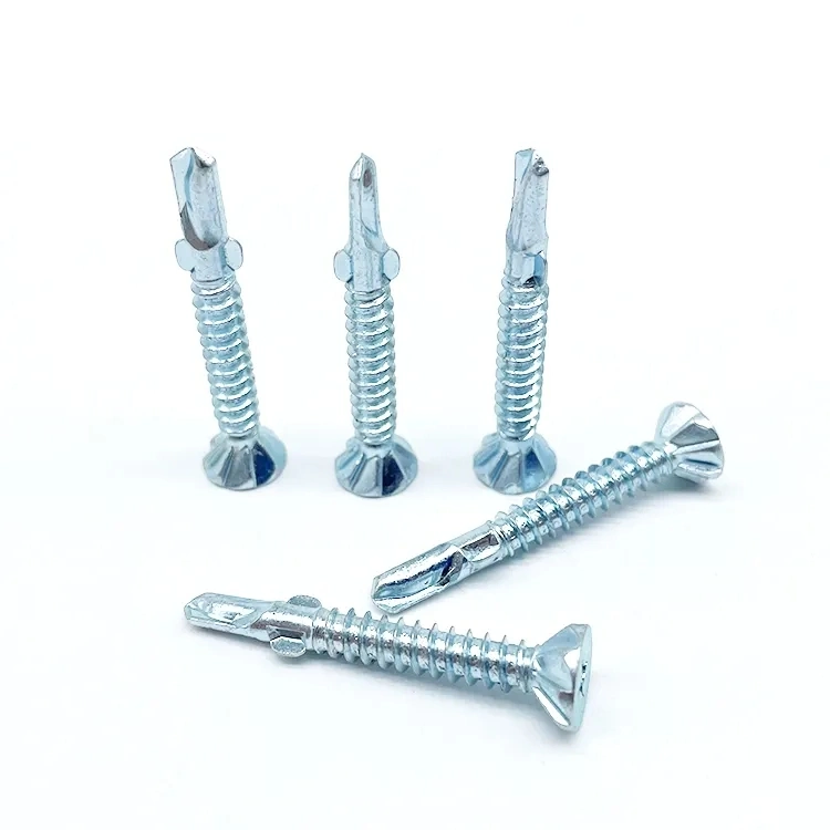 Iron Plate Use Non-Slip Countersunk Head Csk Self Drilling Screws with Ears or with Wing