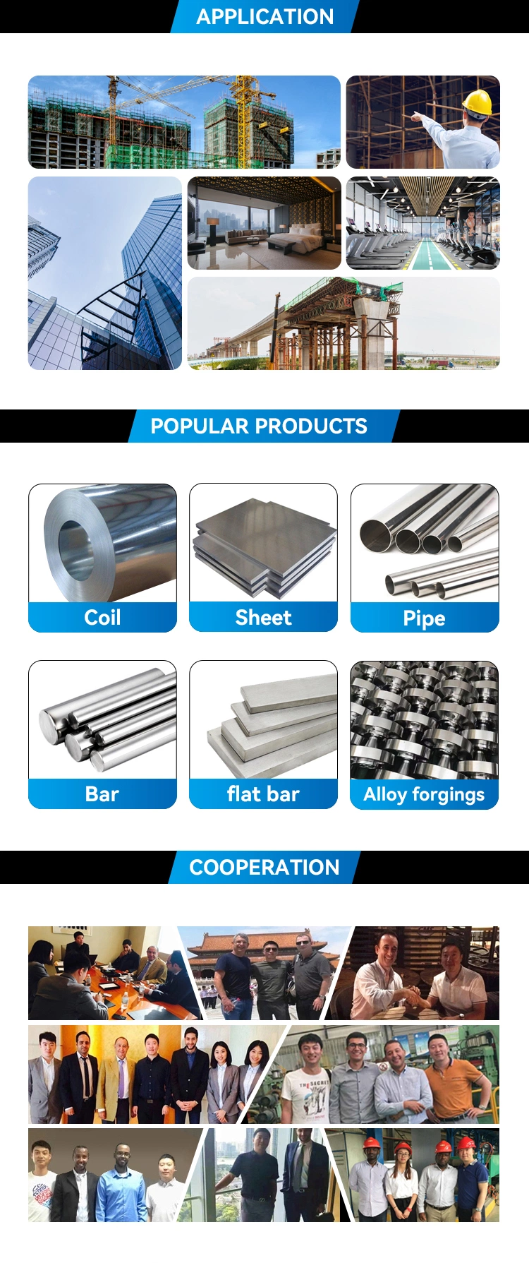 Stainless Steel Bar 654smo SS304 Stainless Steel Bar Korea Stainless Steel Bar