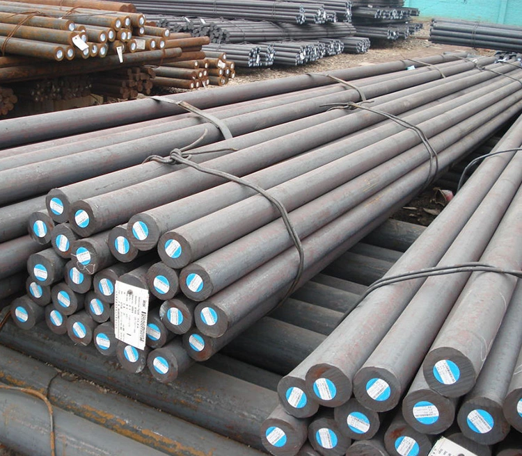 China Manufacturers S355j2 Mild Carbon Steel 12mm S48c 1045 Round Cold Rolled Round Bar C45 ASTM A36 S235 Carbon Steel Bar
