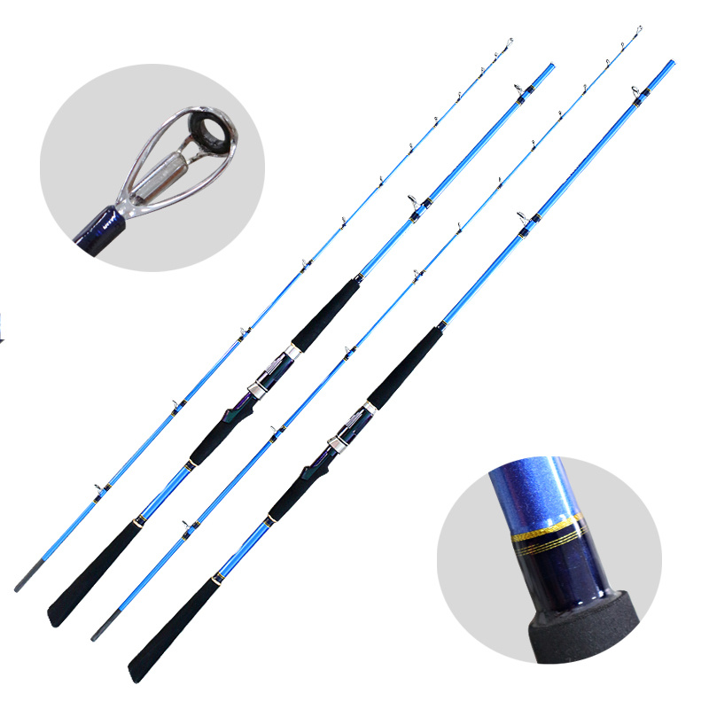 2.1m/2.4m 2PCS Composite Medium Action Downrigger Boat Fishing Rod