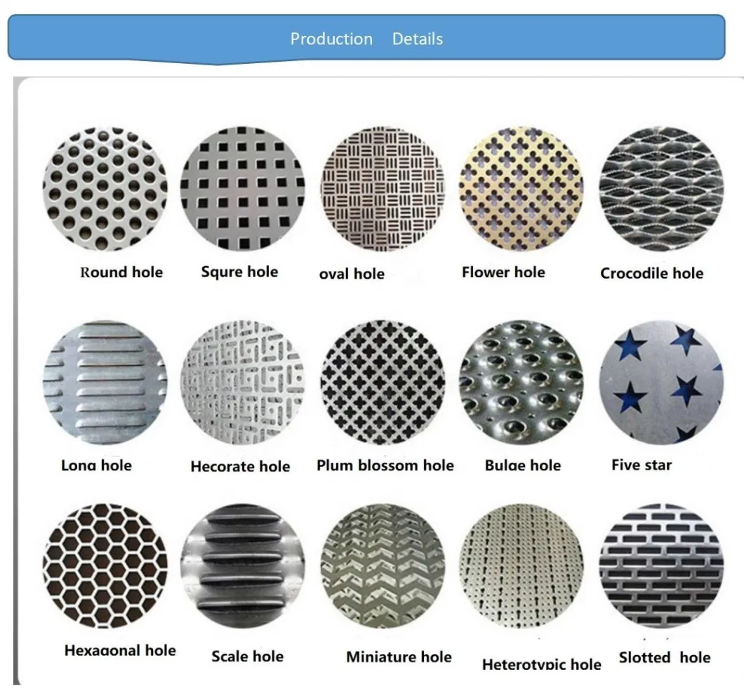 Customized Round Hole Hexagonal Stainless Steel Perforated Metal Mesh Sieve Sheet Plate