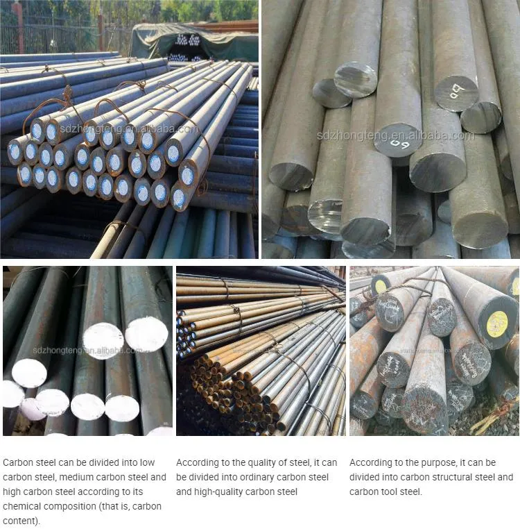 Carbon Steel Hot/Cold Rolled Carbon Steel Round Rod Bar ASTM A36 A106 Q275 Q345b Q265 Q195 1065 1020 1045 1080