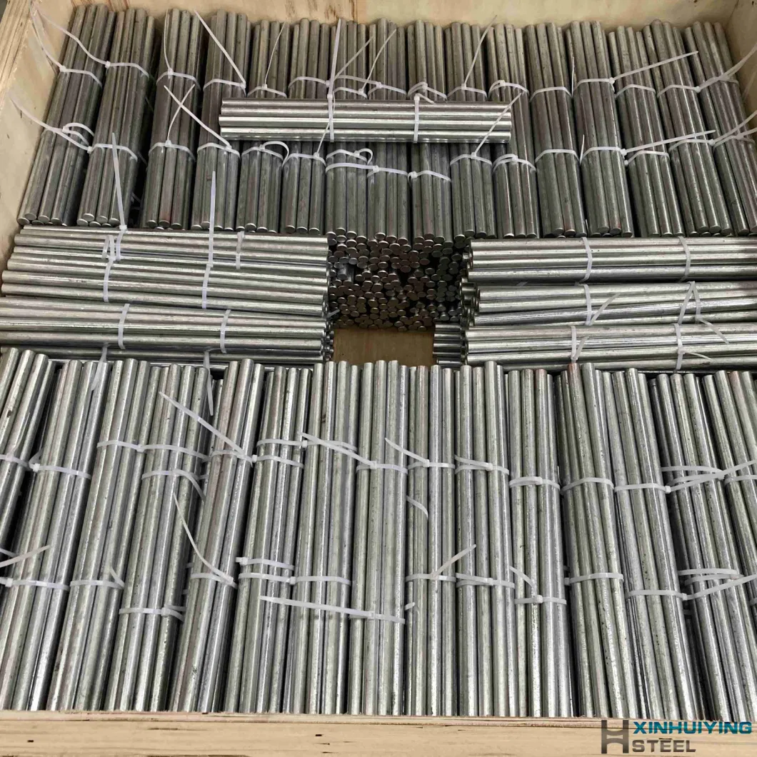 Straightened 8mm Galvanised Rod Bar