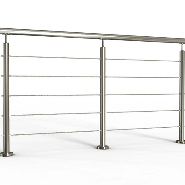 Stainless Steel Metal Stair Railing with Solid Rod