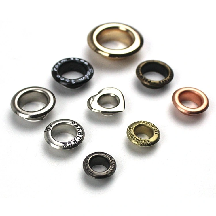 Fancy and Gun Round Metal Shoes Eyelets