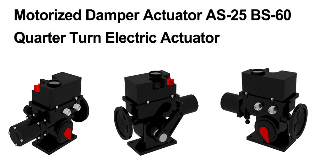Motorized Damper Actuator as-25 BS-60 Quarter Turn Electric Actuator