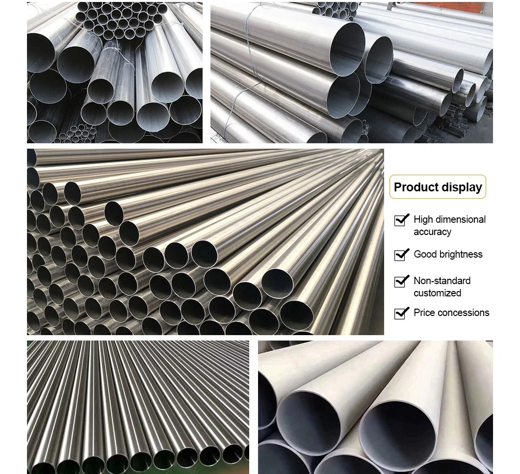 Manufacturer AISI ASTM Ss 440c 304 316 Pipe Cold Drawn Stainless Steel Round Tube Pipe