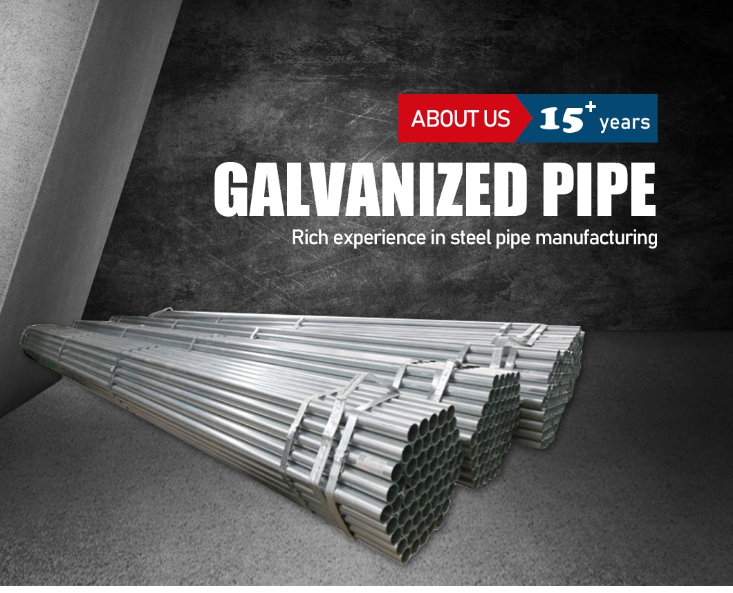 DN400 16&prime;&prime; Galvanized Steel Pipe Hot DIP Galvanized Round Steel Pipe