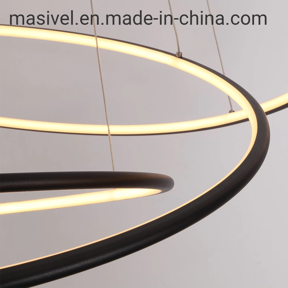 Masivel Lighting Modern Metal Round Indoor LED Chandelier Light