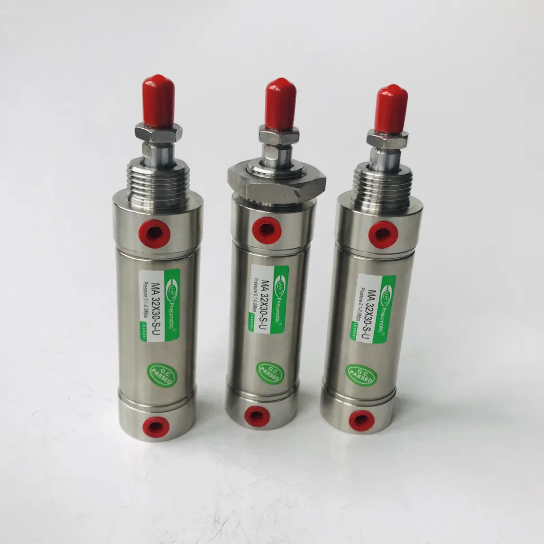 Airtac Ma Round Mini Stainless Steel Pneumatic Air Cylinder for Filling Machine