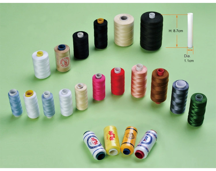 China Manufacturer of Small Tube 100% Spun Polyester Sewing Thread 12PCS