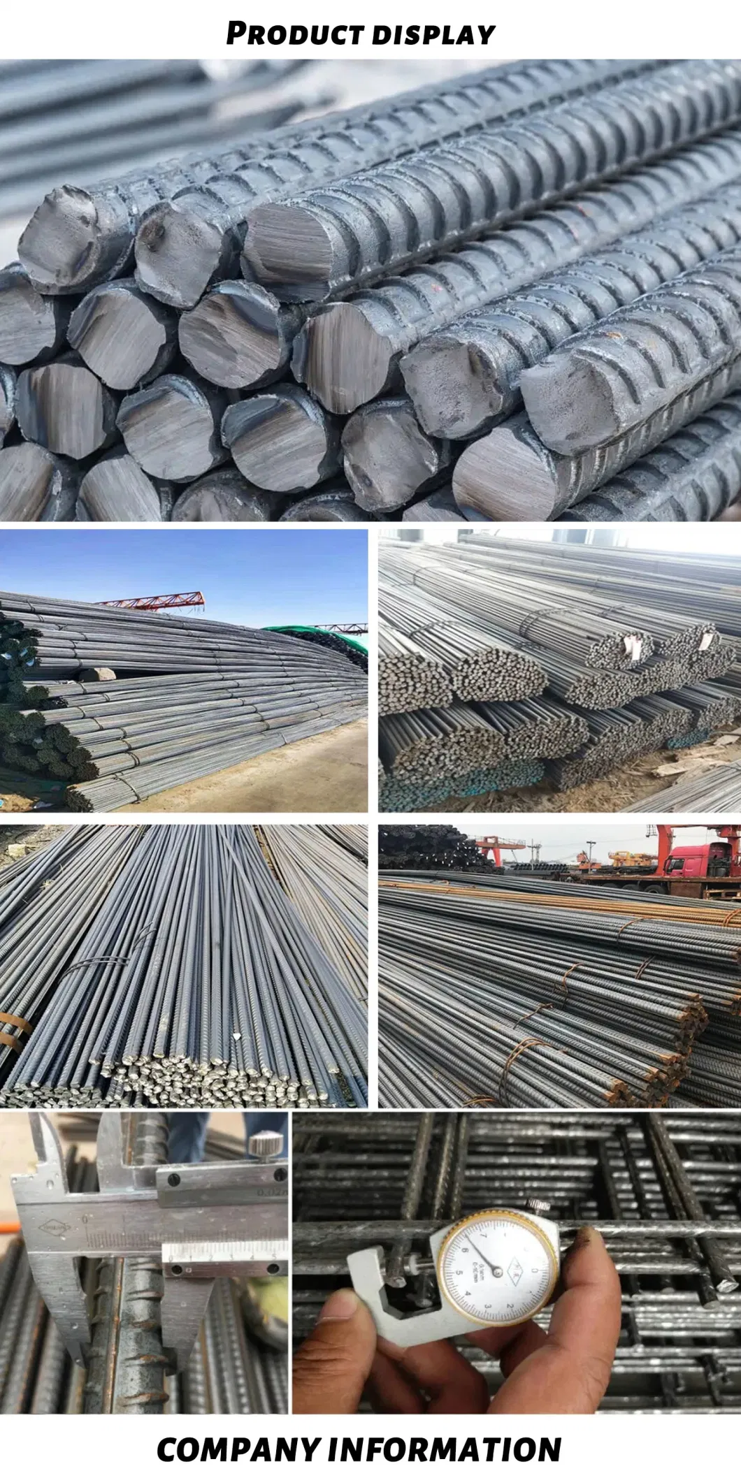 HRB400 HRB500 Hrb500e Deformed Steel Rebar Round Bar Construction Reinforcing Iron Metal Hot Rolled Round Square Stainless Carbon Steel Flat Corrugated Bar