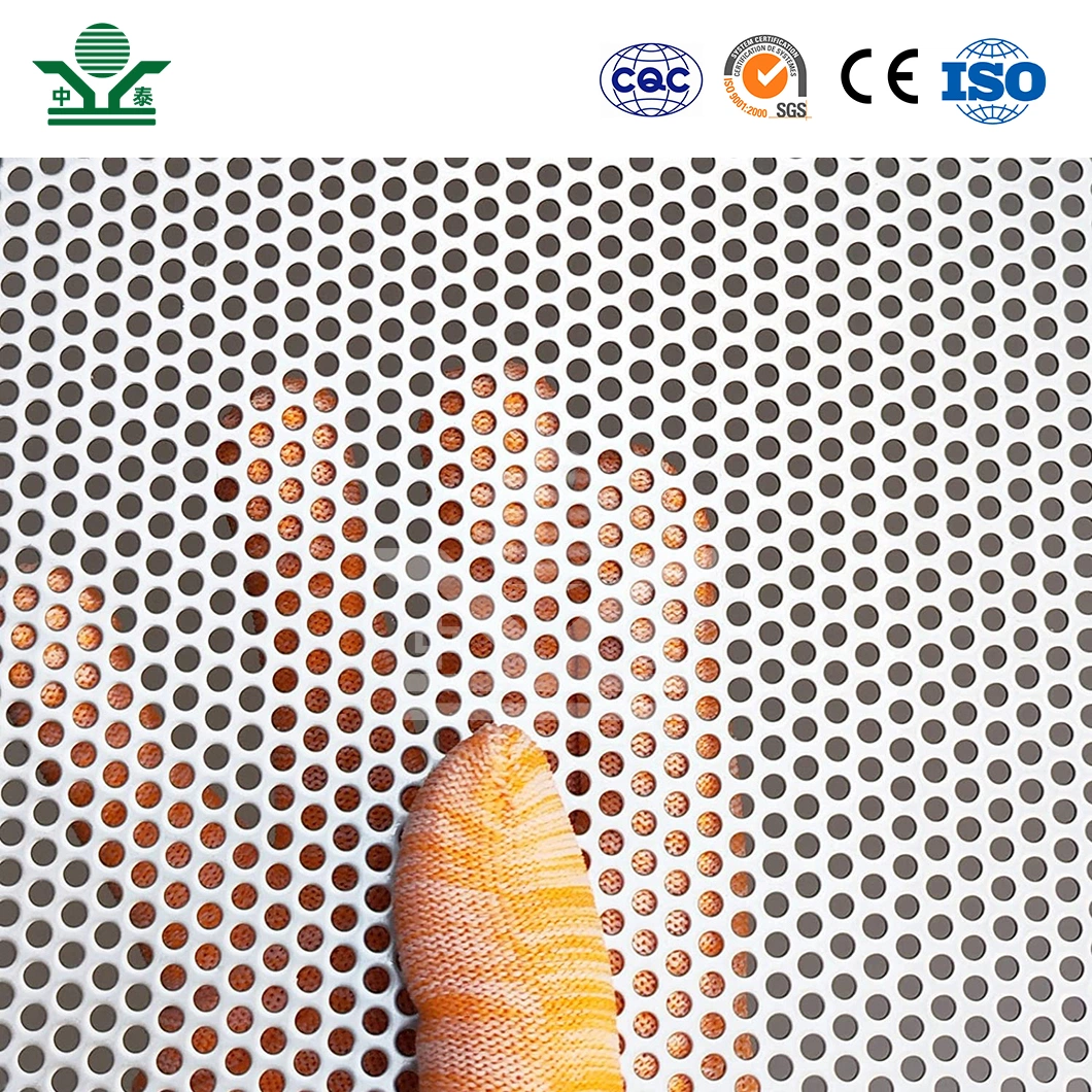 Zhongtai Round Perforated Metal Mesh China Suppliers Perforated Metal Fence 0.2mm - 20mm Thickness Perforated Metal Sheets for Radiator Covers