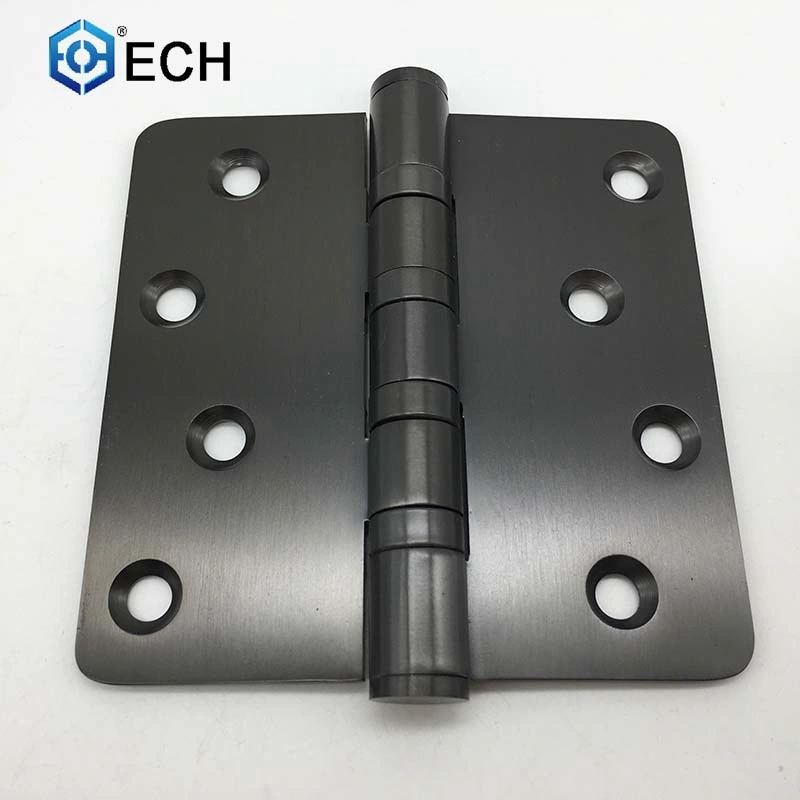 4 3 Inch Radius Stainless Steel Black Round Square Door Butt Hinge