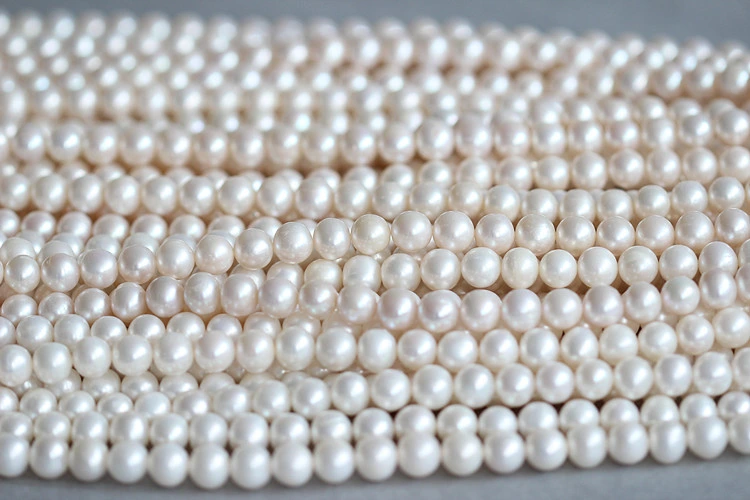 9-10mm Round Fresh Water Pearl Necklace Material Wholesale Supplier (E180015)