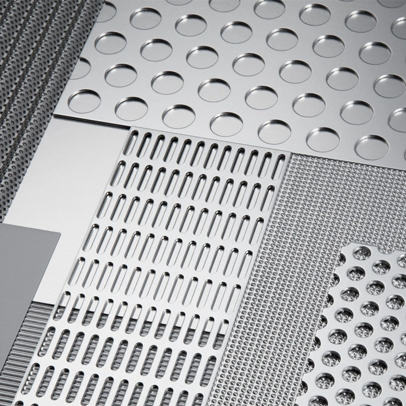 Factory Supply Customized Hexagonal Round Hole Punching Powder Coated Stainless Steel Slotted Panel Perforated Metal Sheet Plate