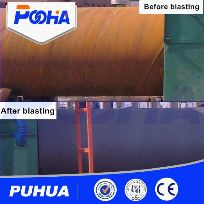 Qgw Piping Outer Wall Abrasive Cleaning Shot Blasting Machine