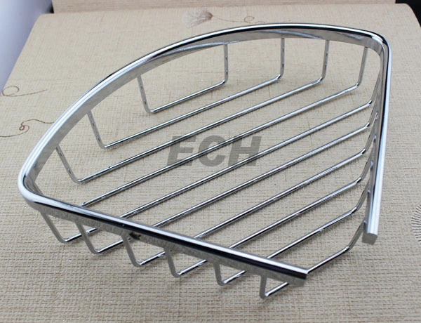 Stainless Steel Bathroom Glass Corner Shelf (GHY-8976)