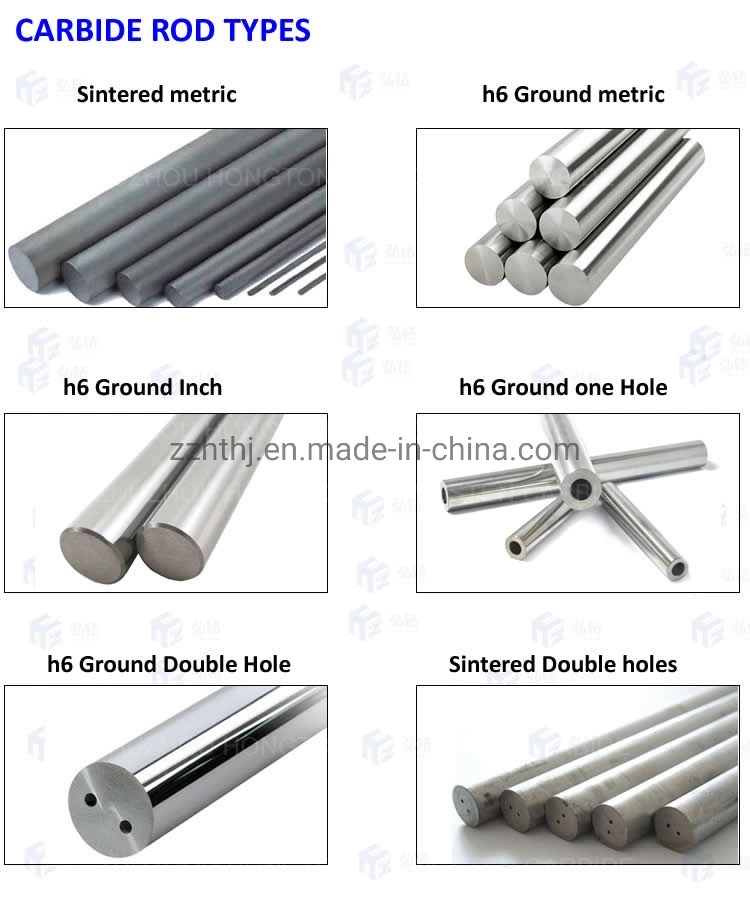 Carbide Solid Round Bar Cemented Carbide Tungsten Rod 3mm 4mm 6mm 15mm 20mm 30mm