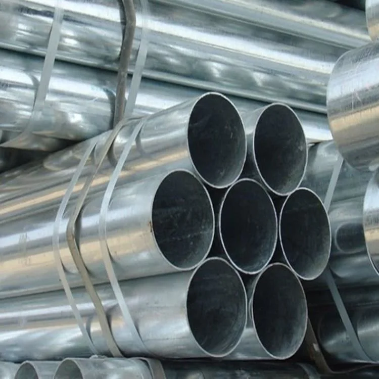 Construction Scaffolding Steel Frame Structure Raw Material Round Mild Steel Galvanized Pipe