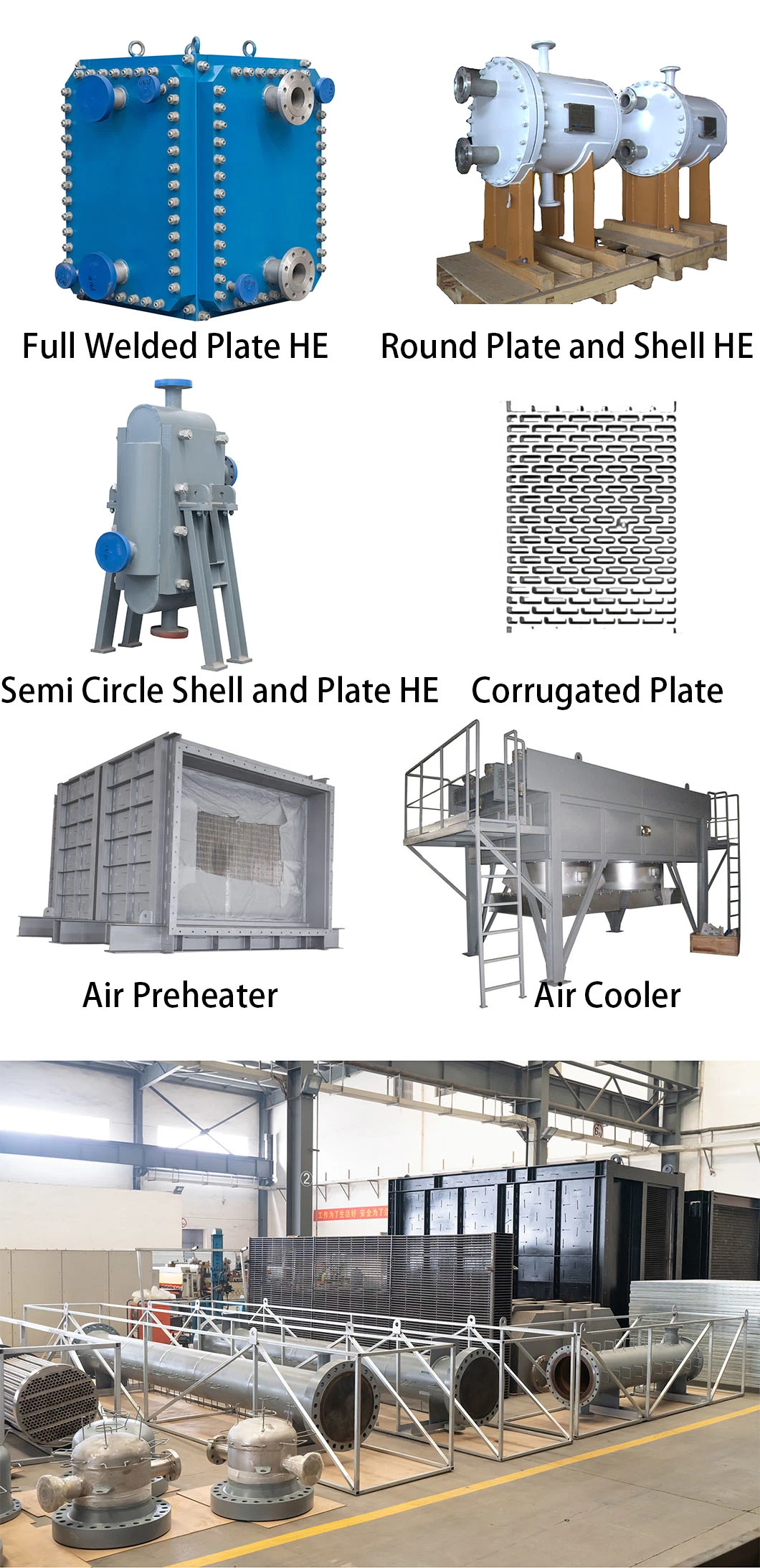 Stainless Steel Round Plate and Shell Heat Exchanger for Harsh Working Condition