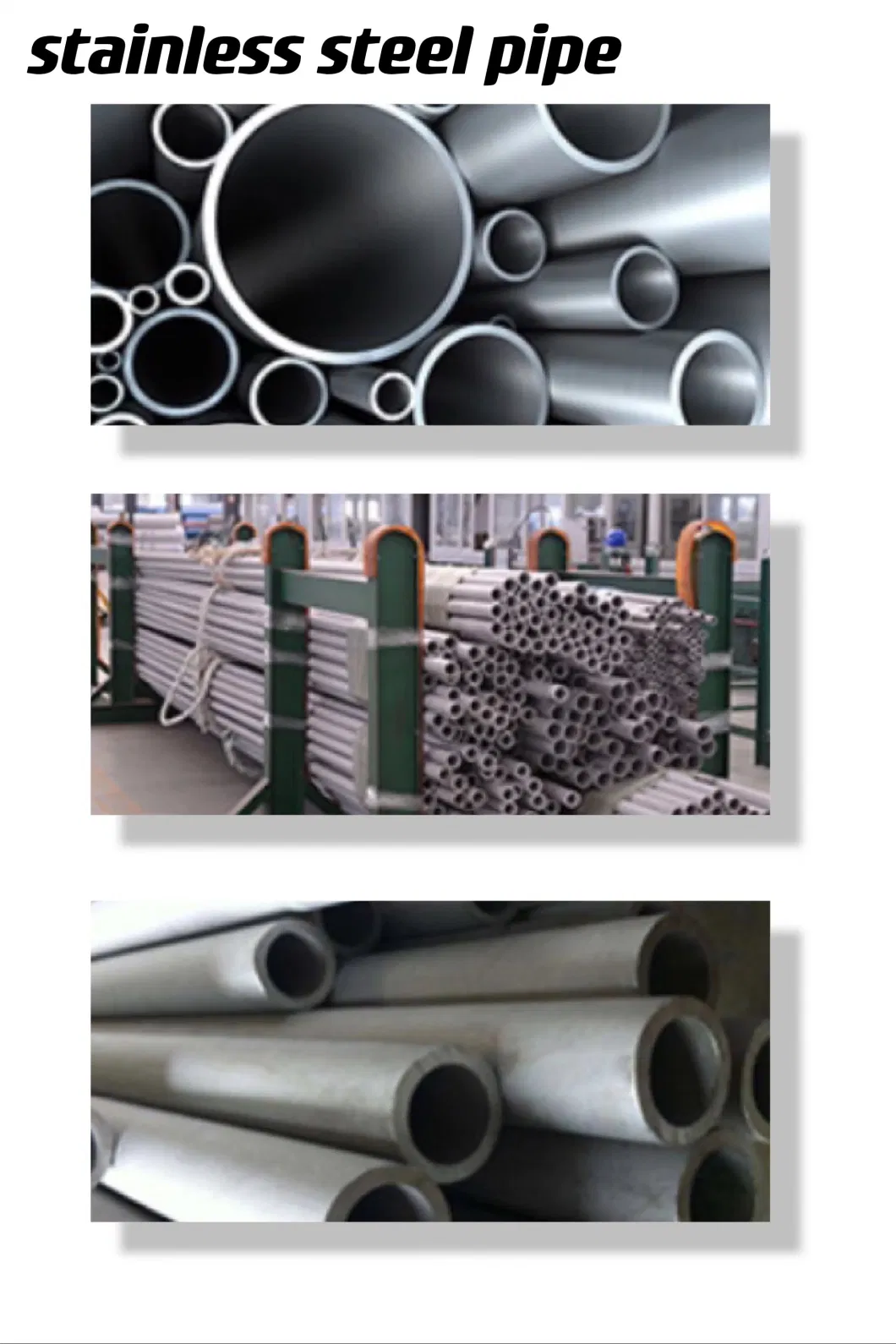 Ss 316 304 Round Welded Stainless Steel Pipes Tubes