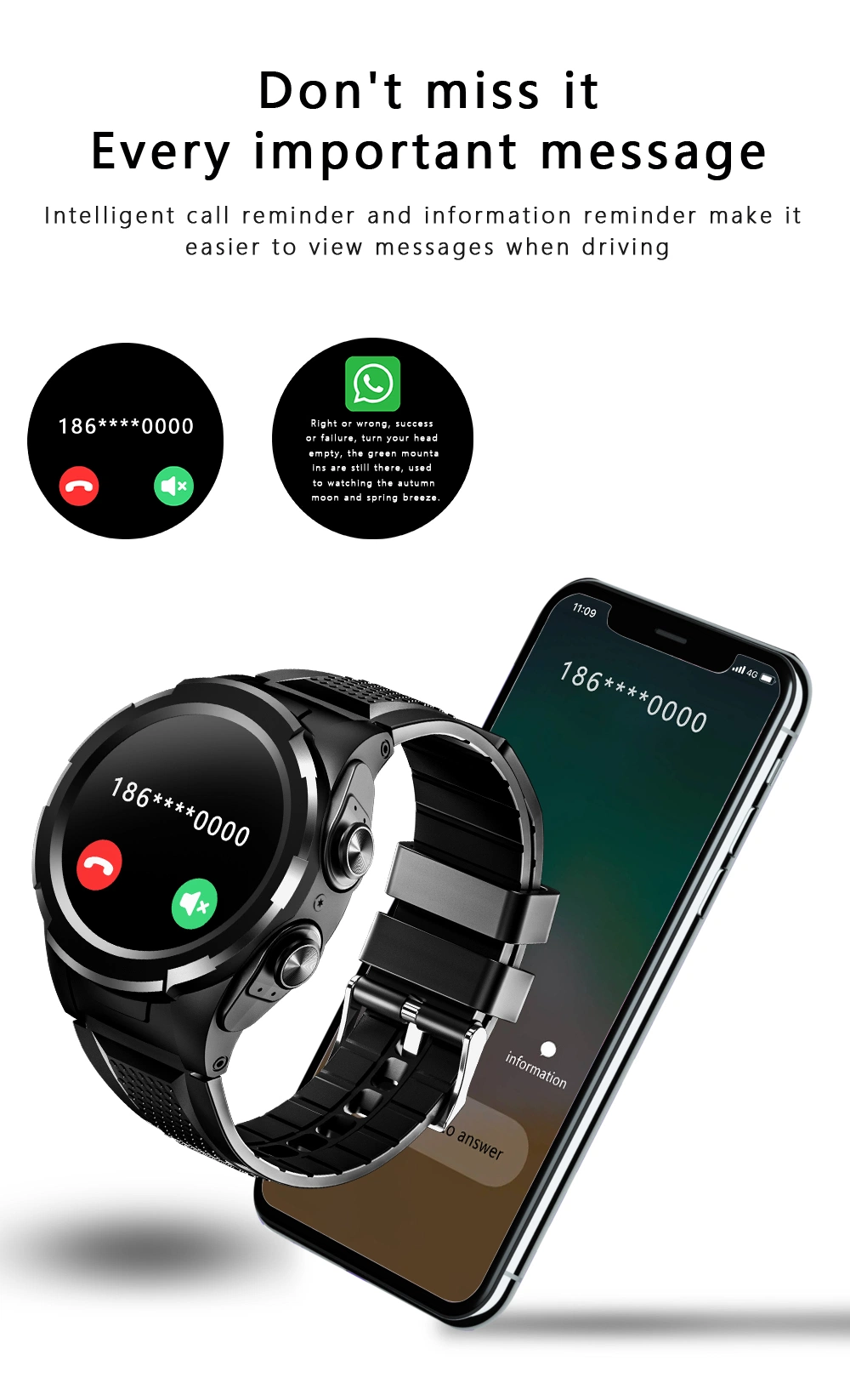 a 1.28-Inch, Full-Touch Smartwatch with a Round Screen Sw6