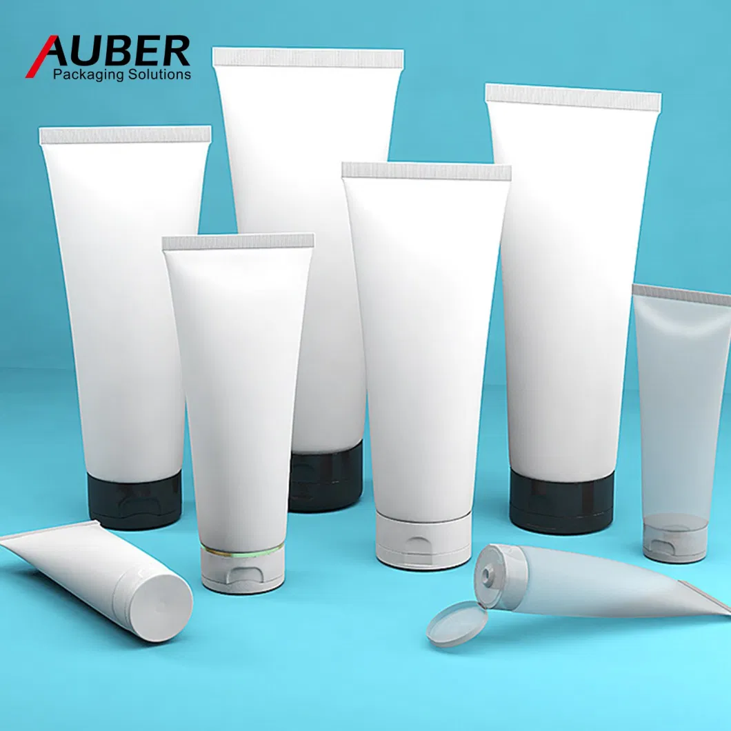 Black Plastic Squeeze Tubes for Sun Cream Face Wash Cosmetic Tube Packaging