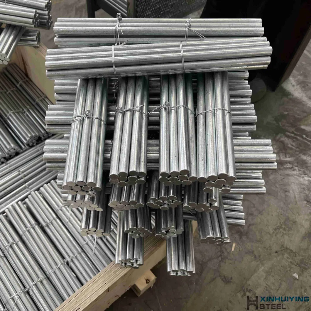 Straightened 8mm Galvanised Rod Bar