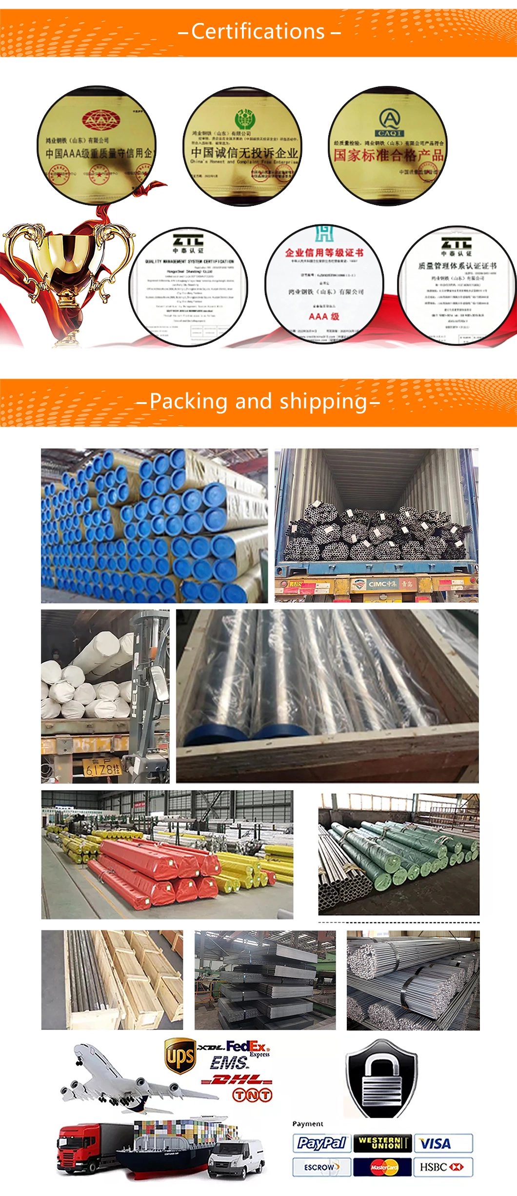 China Supplier 6-600mm C45 1045 4140carbon Steel Rod Steel Bar Chrome Plated Mild Steel Round Bar Price