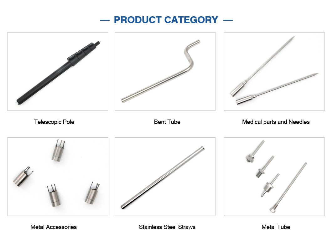 Custom High Quality Round Stainless Steel Metal Fiber Optic Capillary Tube