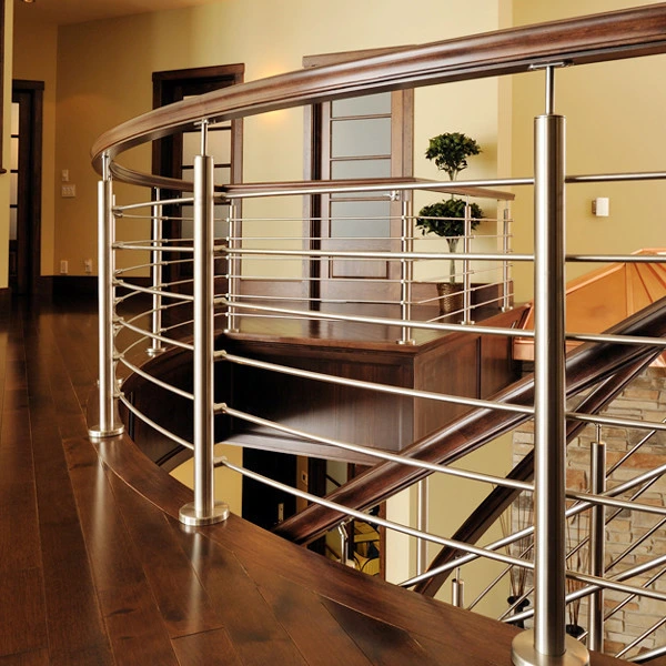 Stainless Steel Metal Stair Railing with Solid Rod