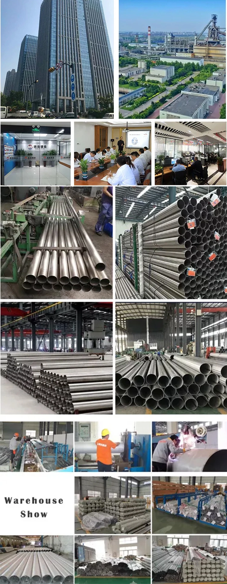 Support Customized AISI 201 304 310S 309S 316 316ti 410 430 2b 8K Surface Polish Cold Rolled Seamless Welded Round Stainless Steel Pipe Tube