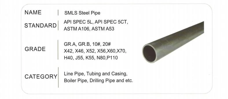 Carbon Steel BMS Black Mild Steel Seamless Pipe and Tube