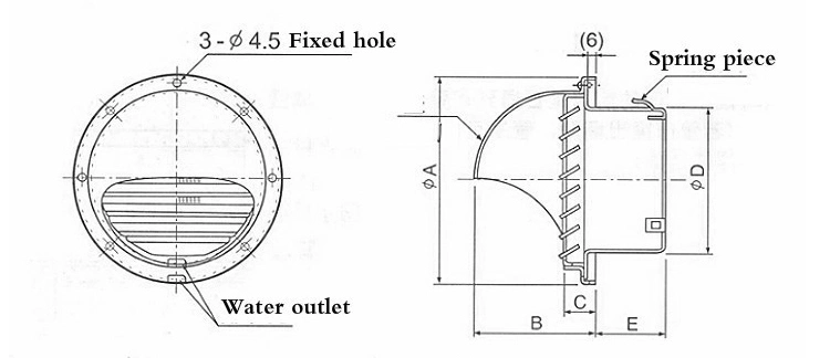 Stainless Steel 201 304 Round Waterproof Air Vent Cap for Ventilation Vent