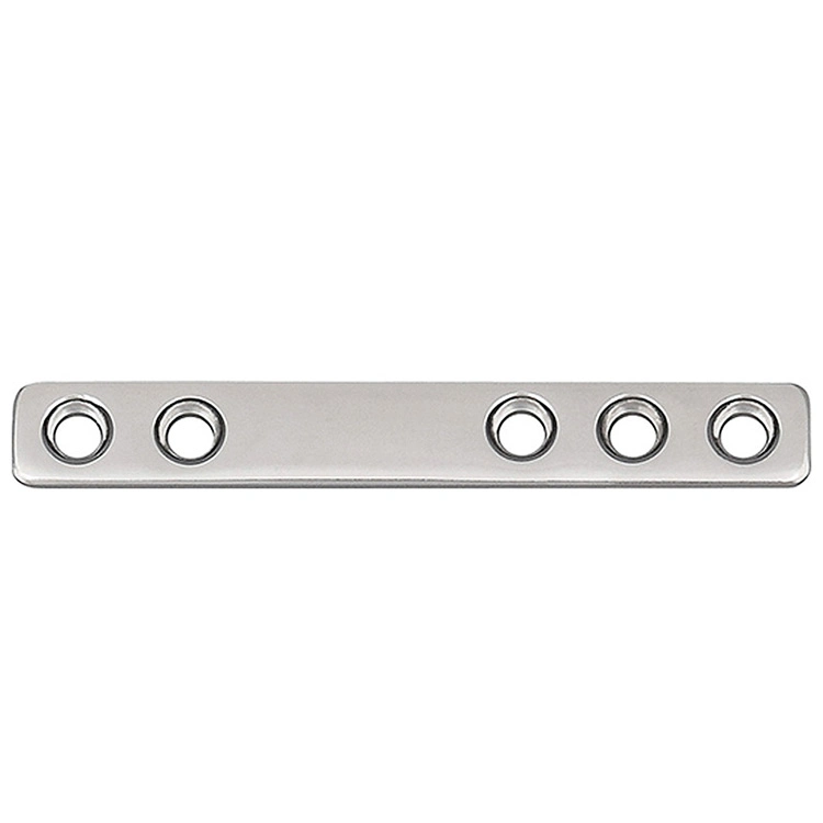 Stainless Steel Trauma Surgery Plate 2.0mm Straight Round Hole Plate Type II