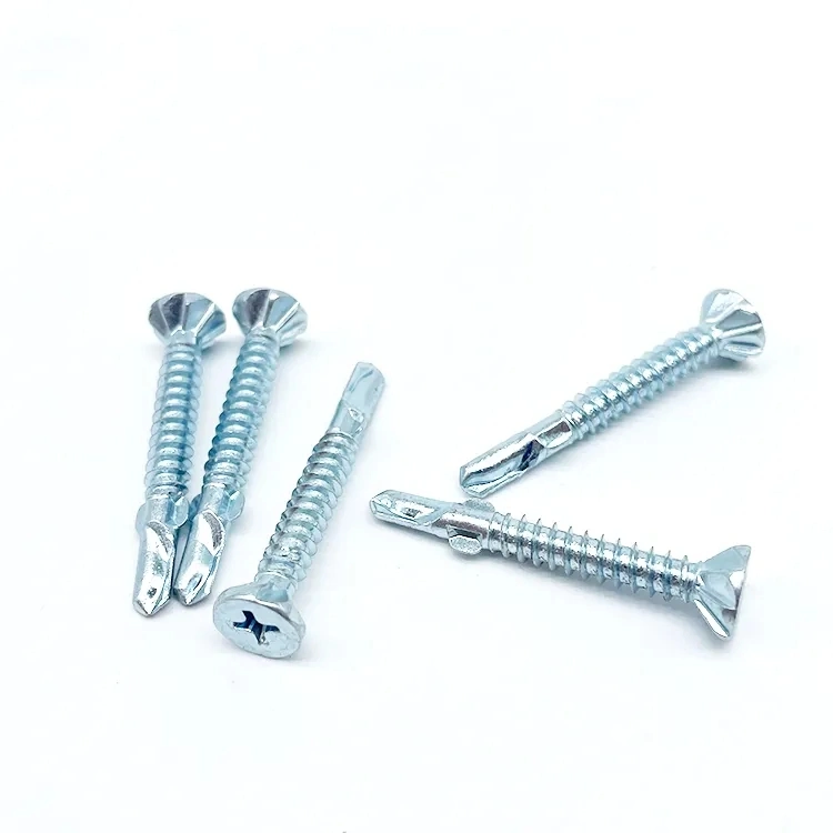 Iron Plate Use Non-Slip Countersunk Head Csk Self Drilling Screws with Ears or with Wing