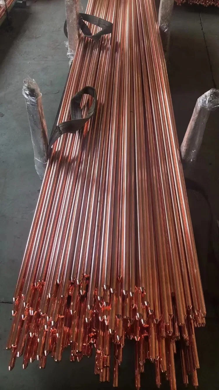 D16 Length 2400mm Copper Earth Rod Copper Ground Bar