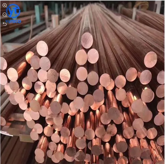 Supply Brass/Titanium/Carbon/Aluminum/Stainless Alloy ASTM Half-Hard/Soft 99.99%Pure Red Round Copper Rod/Bar