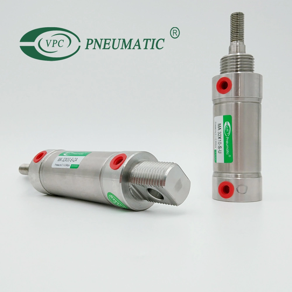 Airtac Ma Round Mini Stainless Steel Pneumatic Air Cylinder for Filling Machine