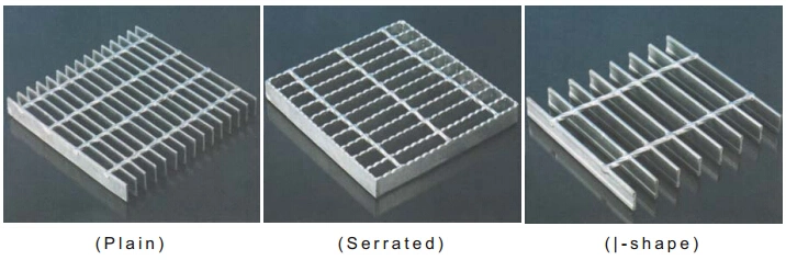 Industrial Galvanized Reinforced Serrated Plain Steel Welded Bar Grating with Round Bar for Ship