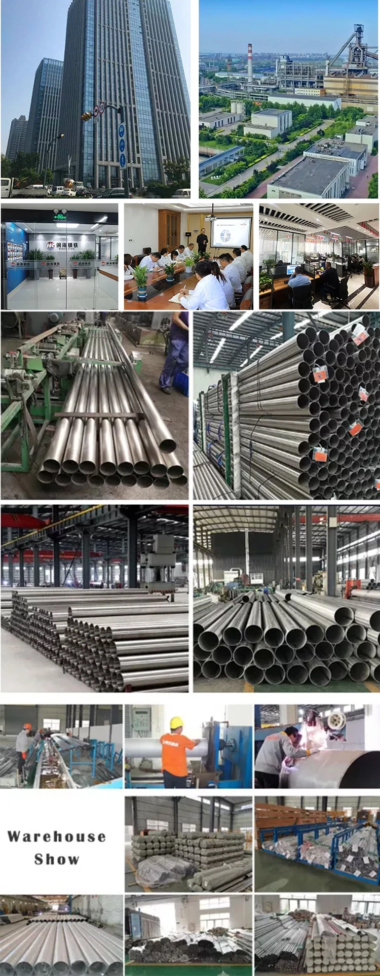 ASTM A240 A554 SS304 301 321 904L 201 316L 316 310S 440 3 Inch Round Stainless Steel Pipe Tube