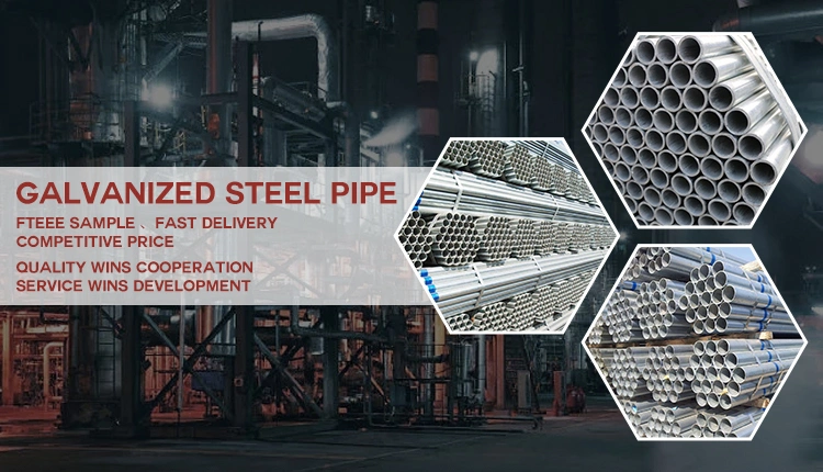 Hot Dipped Galvanized Iron Round Pipe/Galvanized ERW Steel Tubes/Tubular Carbon Steel Pipe