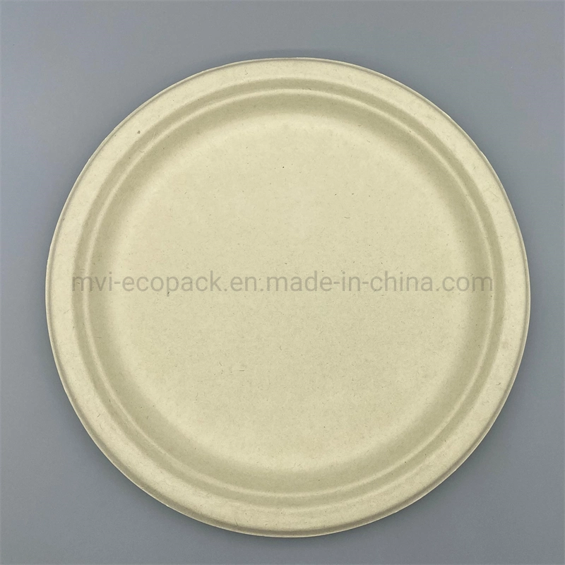 Eco-Friendly Wheat Straw Fiber Tableware 10inch Dinner Round Plate