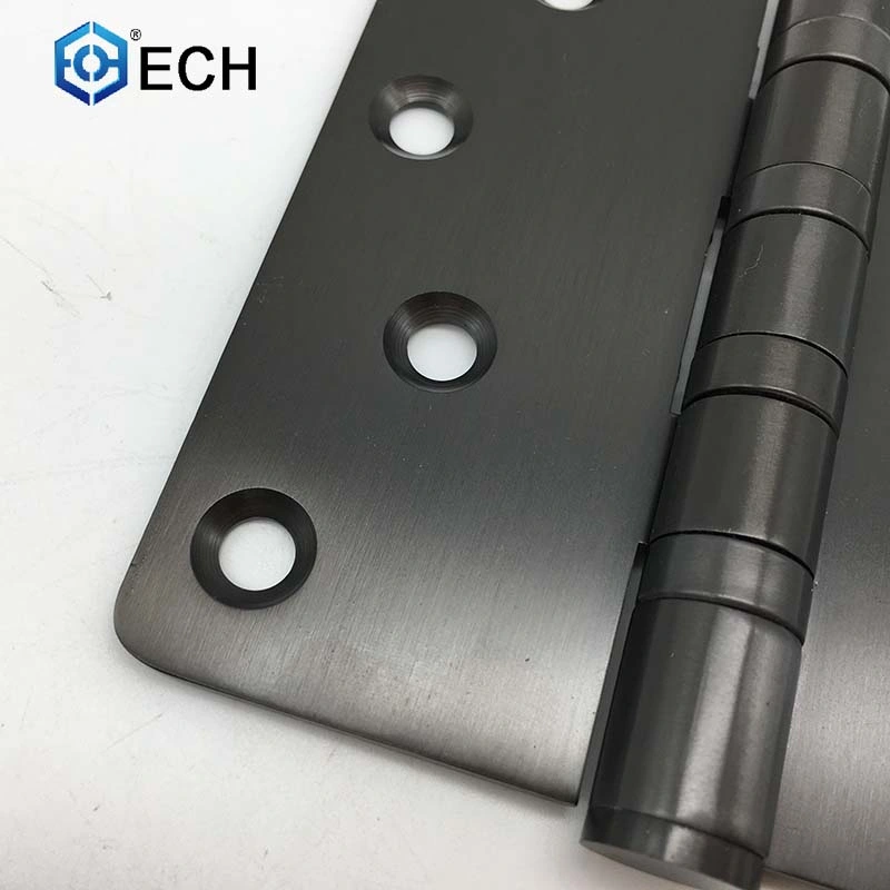 4 3 Inch Radius Stainless Steel Black Round Square Door Butt Hinge